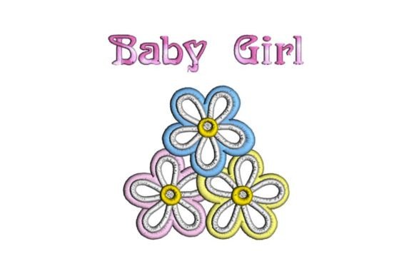 Cute Floral Baby Girl Applique Review
