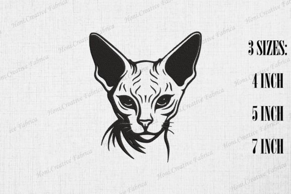 Cute Sphynx Cat Embroidery Review