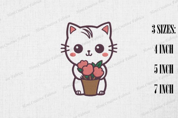 Cute Valentine Cat Embroidery Review