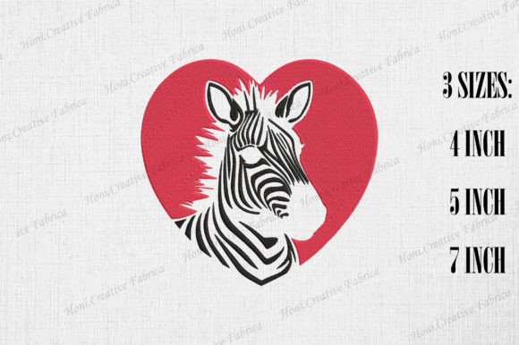 Cute Zebra Heart Embroidery Review