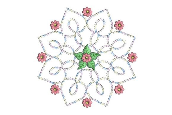 Floral Applique Mug Rug Review for Apparel Projects