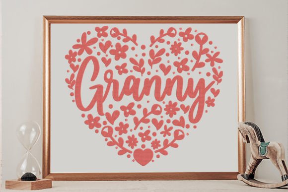 Granny Heart Made of Flowers Embroidery Review