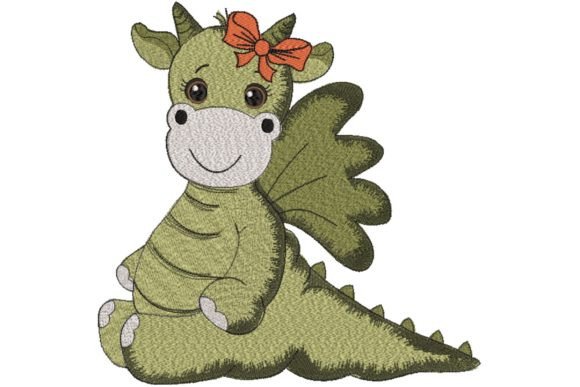 Green Baby Girl Dragon Embroidery Review
