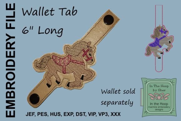 Horse Wallet Tab Embroidery Review