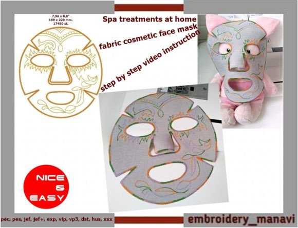 In the Hoop SPA Reusable Mask Embroidery