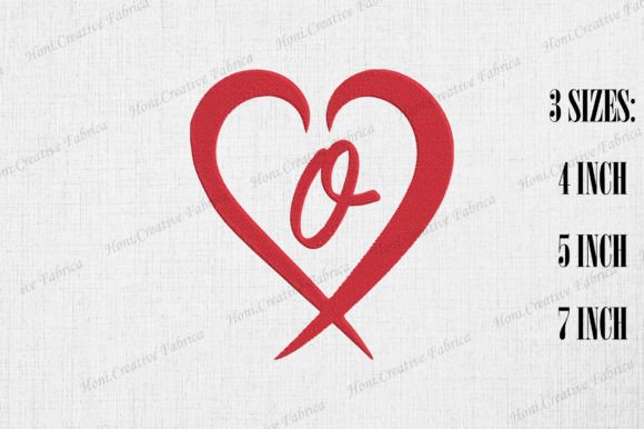 Letter O with Heart Valentine's Day Embroidery Review