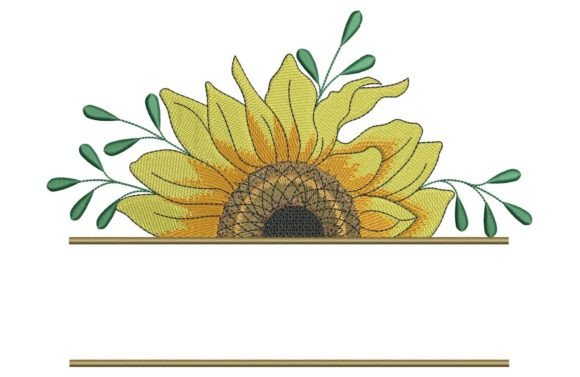 Sunflower Split Monogram Review for Seasonal Embroidery