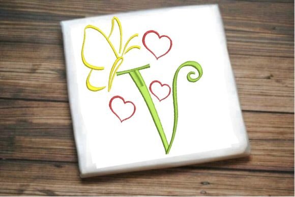 V Letter Love Butterfly Monogram Review