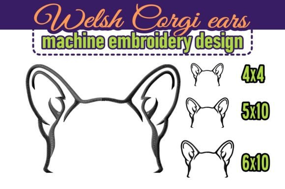 Welsh Corgi Dog Ears Embroidery Design Review